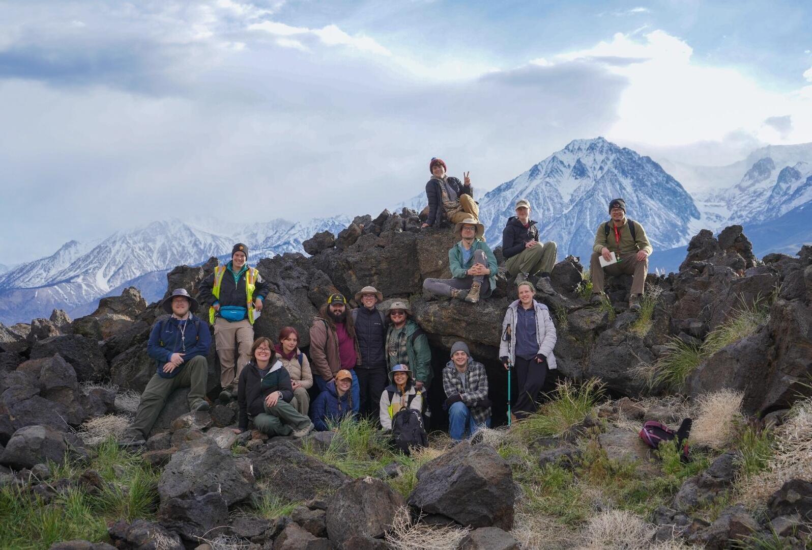 Geography, Geology, and Environment students on a field experience