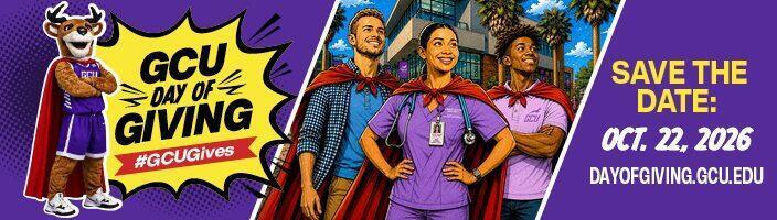 GCU Day of Giving web banner, 704 by 200