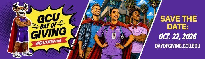 GCU Day of Giving web banner, 720 by 208