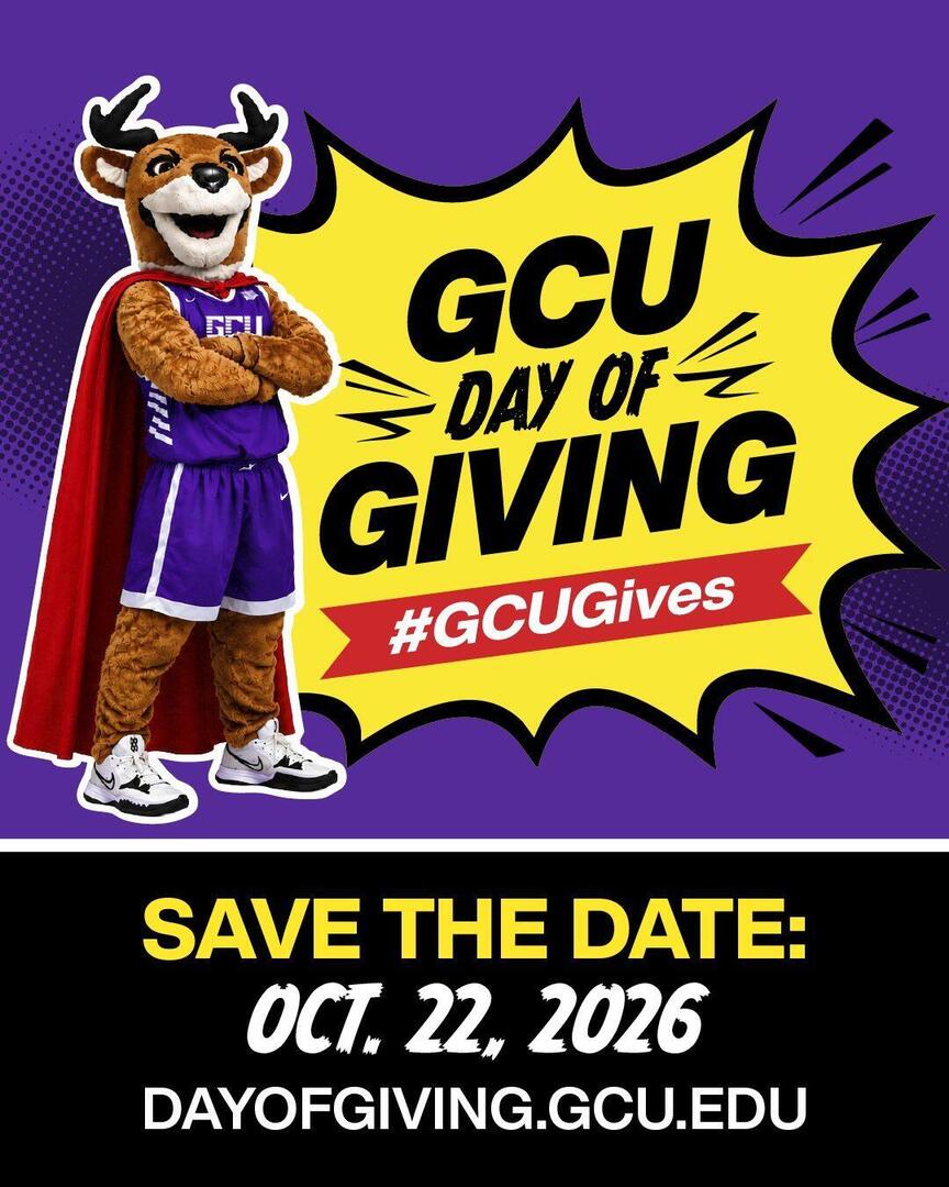 GCU Day of Giving portrait Instagram post, save the date Oct. 22, 2026