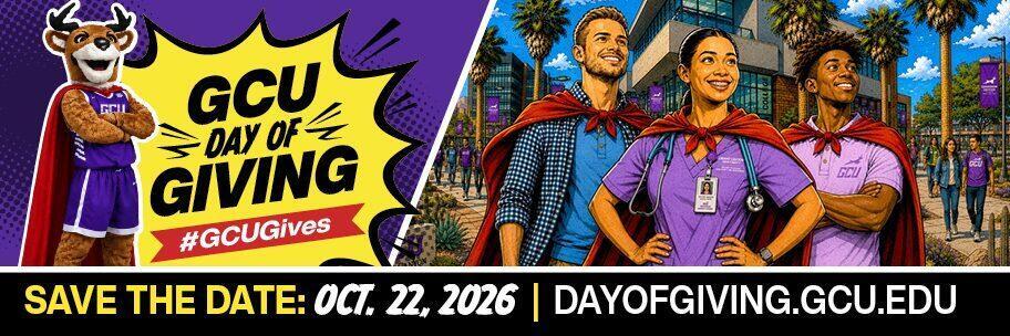 GCU Day of Giving web banner, 912 by 304